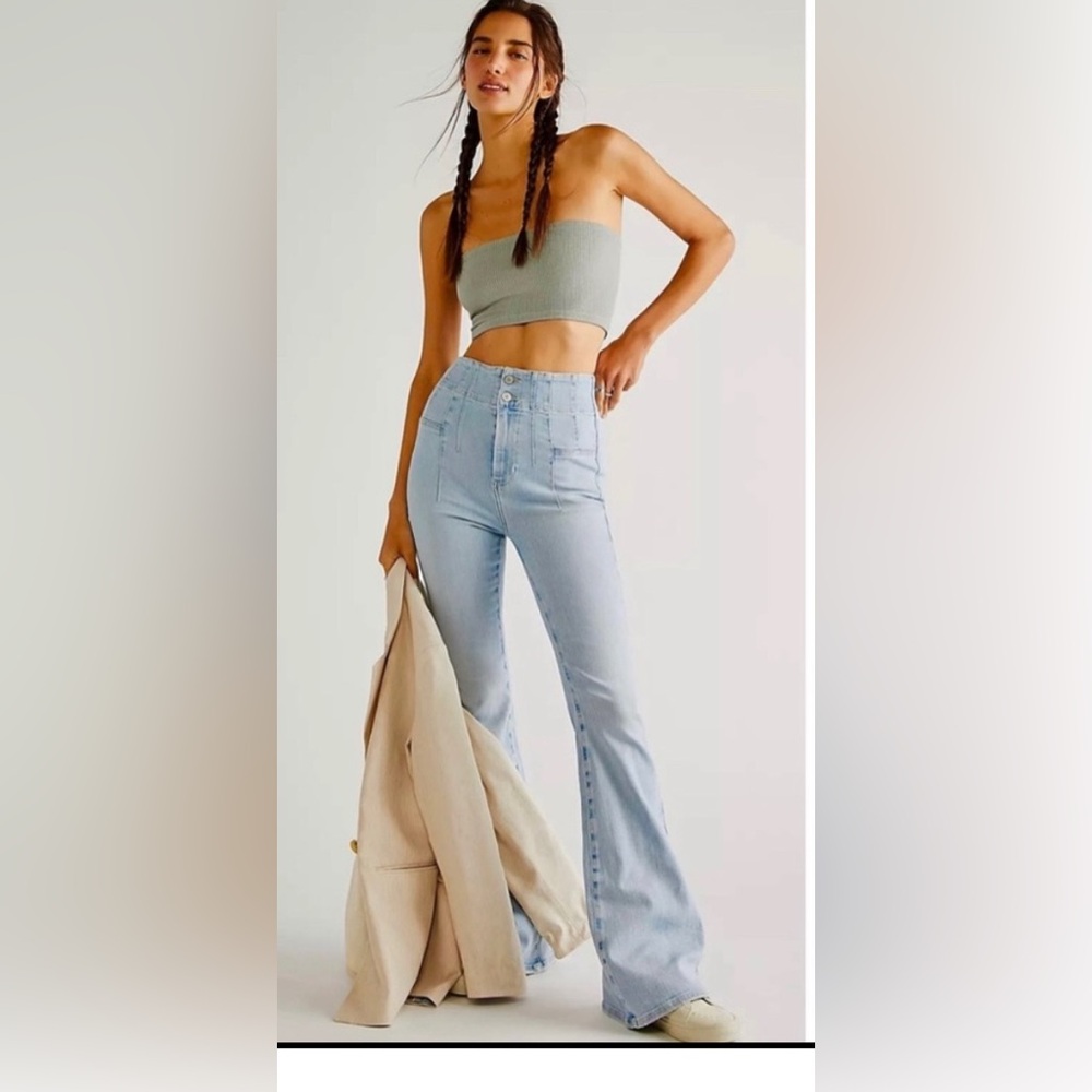 Free People Jayde High Rise Flare Jeans 27
